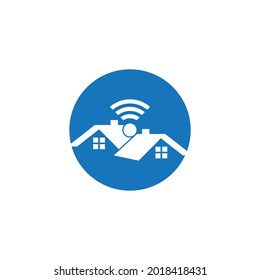 Eco smart home technology vector template illustration