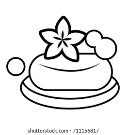 Eco spa soap icon. Outline illustration of eco spa soap vector icon for web design isolated on white background