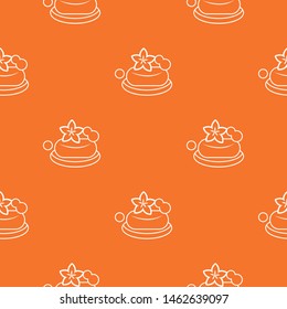 Eco spa soap pattern vector orange for any web design best