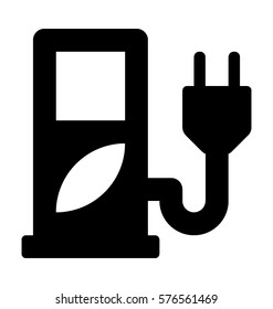 Eco Station  Vector Icon