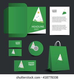 Eco Stationery Template Design For Business - Corporate Identity