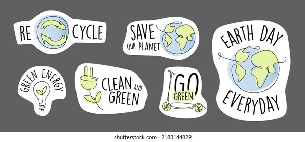 9 Styles Outus 405 Pieces Earth Day Sticker Save Earth Stickers Earth Roll Sticker Earth Day Party Sticker for Earth Day Activities and Games 
