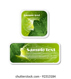 eco stickers and tags
