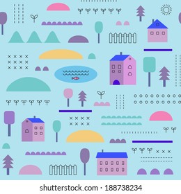 Eco structure. Seamless pattern in vector