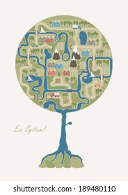 Eco structure ( tree infographic)