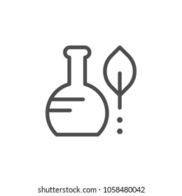 Eco studies line icon
