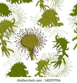 Eco style seamless texture. Vector illustration EPS8