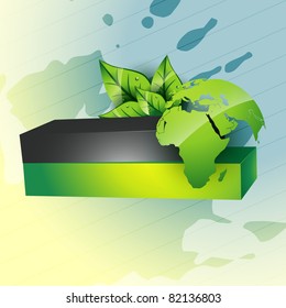 eco style vector earth background