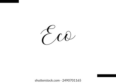 Eco Stylist Typografie Text sagt
