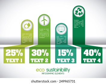 eco sustainibility design, vector illustration eps10 graphic 