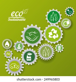 eco sustainibility design, vector illustration eps10 graphic 