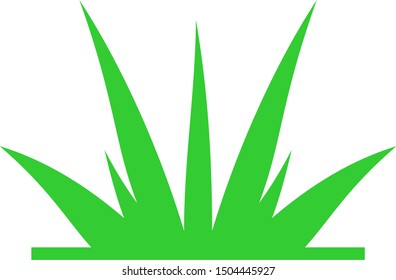 Eco symbol of green grass. Vector illustration