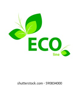 Eco symbol icon. Ecology sign