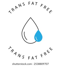 Eco Symbol for Trans Fat Reduction Vector Icon Design