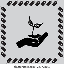 Eco symbol vector icon