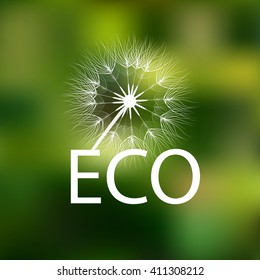 Eco symbol. Vector illustration