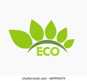 Eco symbol. Vector illustration