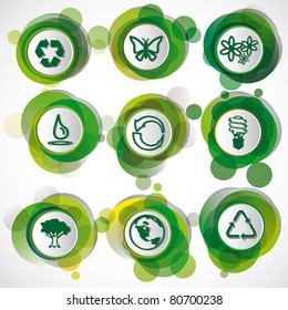 Eco Symbols Set.