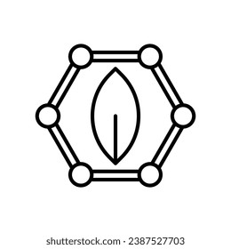 Ökosystem, Ökologie-Symbol. Umwelt, Nachhaltigkeit, Natur, Recycling, erneuerbare Energien