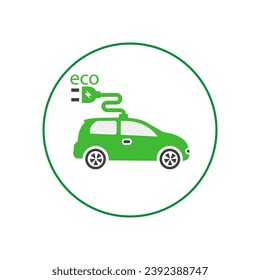 Ökosystem, Elektroautos, Ladungsschild für Elektroautos