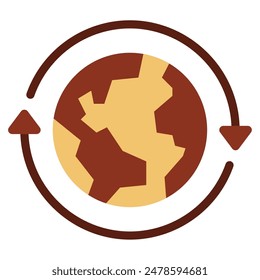 Eco System icon for web, app, infographic etc