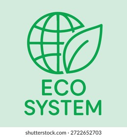 Ökosystem, Vektorsymbol-Design