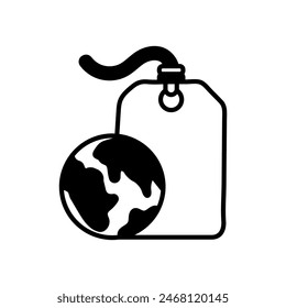 ECO Tag isolated icon. vector illustration