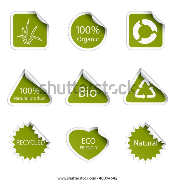 Eco Tags Stock Vector Royalty Free