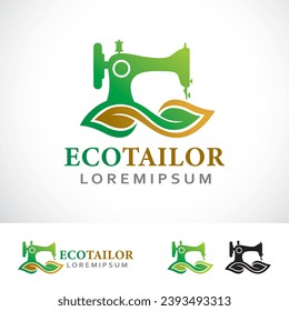 Eco Tailor Logo Design Template