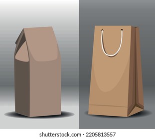 eco take away bags icons