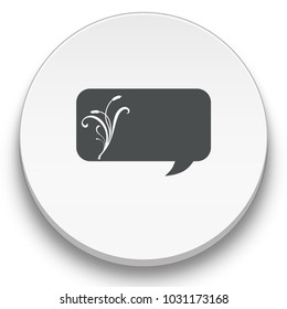 eco talk bubble icon