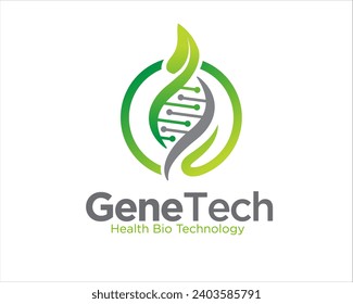 eco tech dna logo designs simple for medical research and laboratory logo