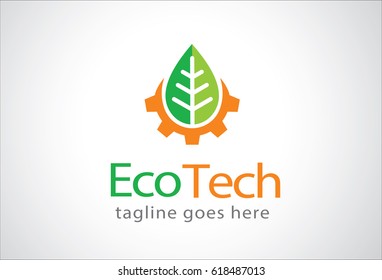 Eco Tech Logo Template Design