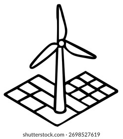 Umwelttechnologiekonzept für saubere Stromerzeugung und Umweltpflege