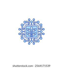 Eco Technology Line Icon. linear style sign for mobile concept and web design. Outline vector icon.