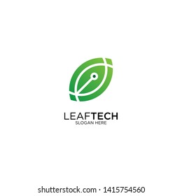 Eco Technology Logo Design Vector