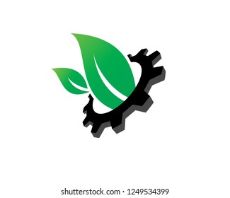 Eco Technology Logo Template Design Vector, Emblem, Concept Design, Creative Symbol, Icon