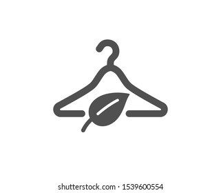 Eco tested sign. Slow fashion icon. Fair trade symbol. Classic flat style. Simple slow fashion icon. Vector