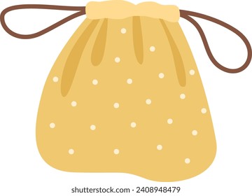 Eco Textile Bag Vector Illustration