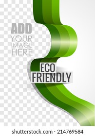 Eco theme flyer template or brochure, flyer, magazine, poster can be use for publishing, print and presentation. EPS 10. 