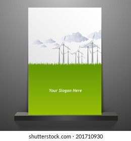 Eco theme flyer template or corporate banner design, can be use for publishing, print and presentation. EPS 10. 