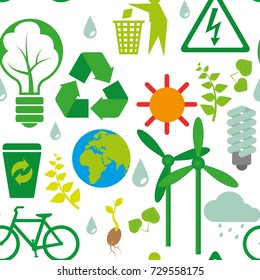 Eco themed pattern
