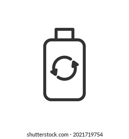 Icono de línea delgada ecológica. Símbolo con estilo de contorno de moda. Diseño premium para web y aplicaciones. Perfecto para la interfaz de usuario. 