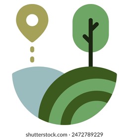 Eco Tourism Icon für Web, App, Infografik, etc