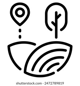 Eco Tourism Icon for web, app, infographic, etc