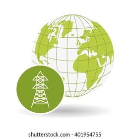 eco tower design , vector illustration