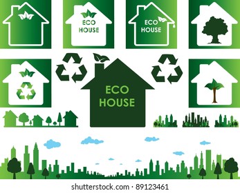Eco town and house