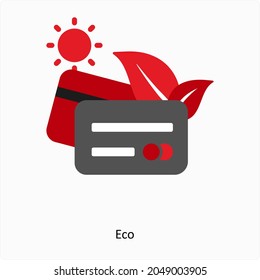 Eco or Transaction Icon or Concept