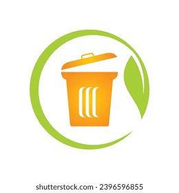 eco trash garbage elegant vector