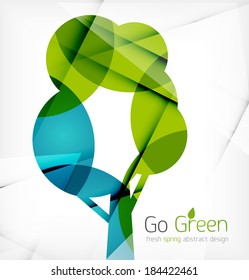 Eco Tree Abstract Shape Design